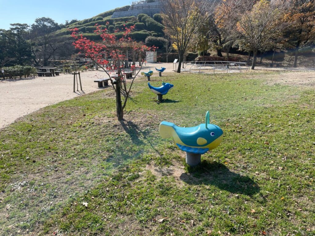 Playground equipment for small children at Ōhirayama Summit Park