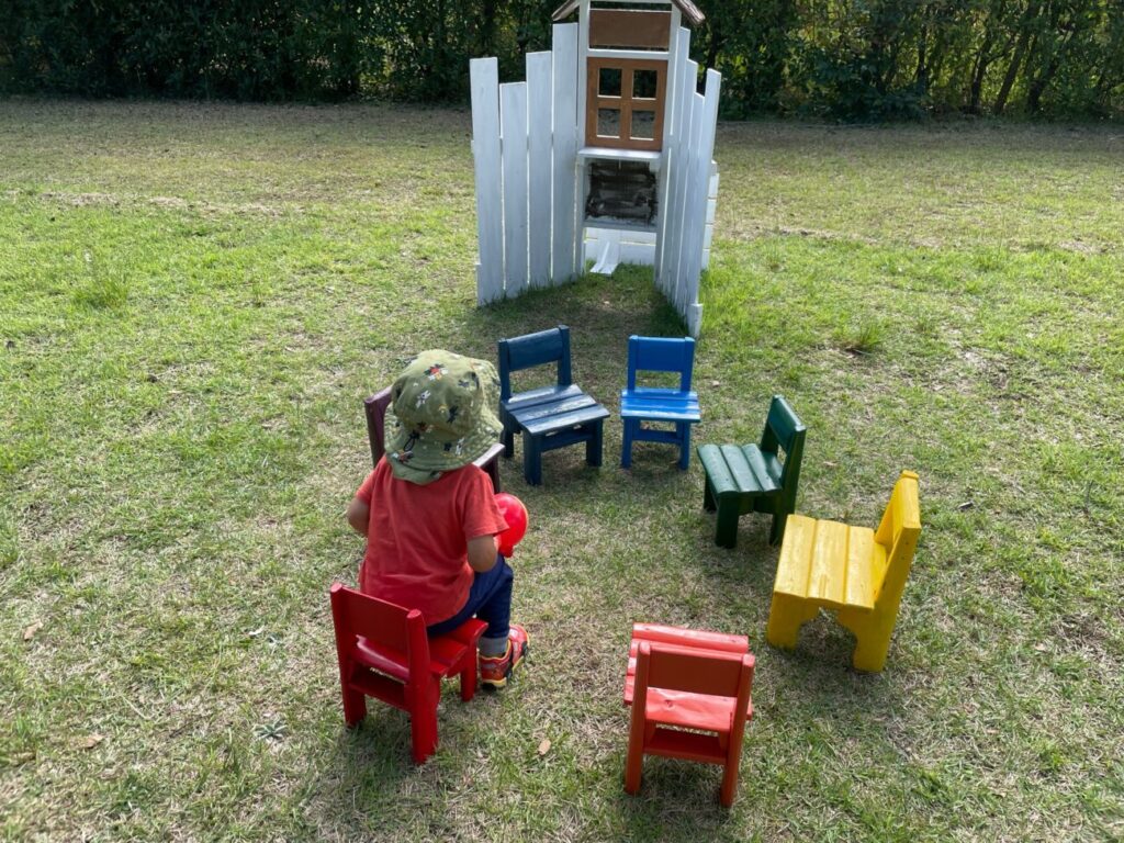 リフレッシュパーク豊浦の小さい椅子