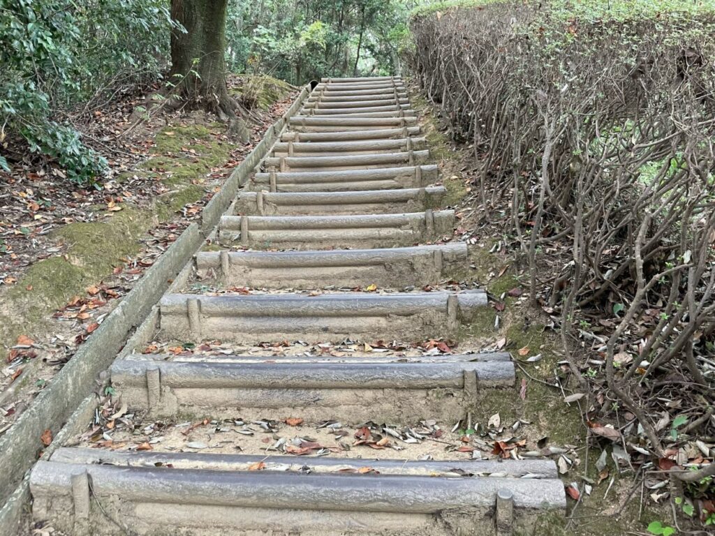 永源山公園の階段