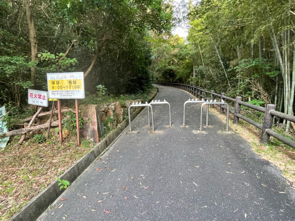 藤尾山公園の展望広場への道の入口