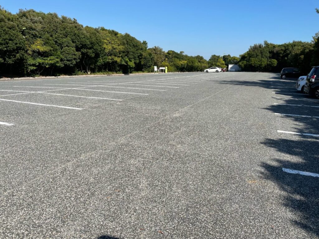 きららはま自然観察公園の駐車場